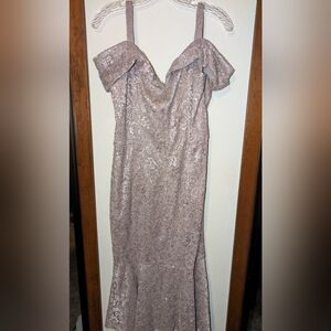 Elegant Sequin Off-Shoulder Dress 14 Oleg Cassin